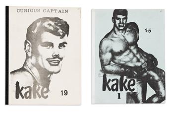 TOM OF FINLAND (1920-1991) Pair of issues of Kake and related publishers copy print.